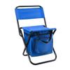 Folding Chair with Insulated Bag for Outdoor and BBQs Camping, Storage, Activities, Fishing, (Blue)