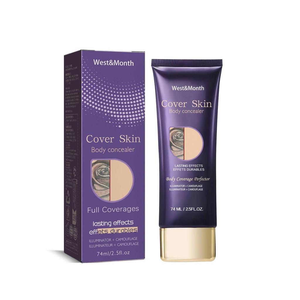 West&Month Body Concealer Водонепроницаемый маскирующий тату, шрамы, родимые пятна, невидимый консилер для тела