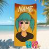 Customizable personalized beach towels Sally Face themed designs.Suitable for the beach, yoga, sports;ideal as beach accessories