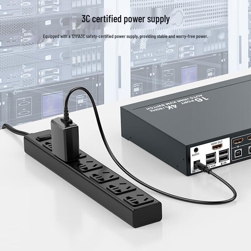 MT-viki 16-портовый HDMI KVM-переключатель 4K@60Hz