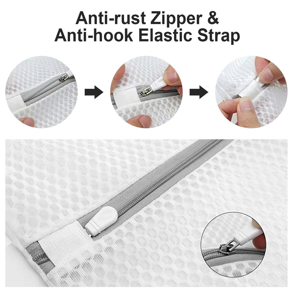 Honeycomb Mesh Laundry Bags For Delicates,Net Fabric Durable And Reusable Delicate Wash Bag Travel Organization Bag For Lingerie