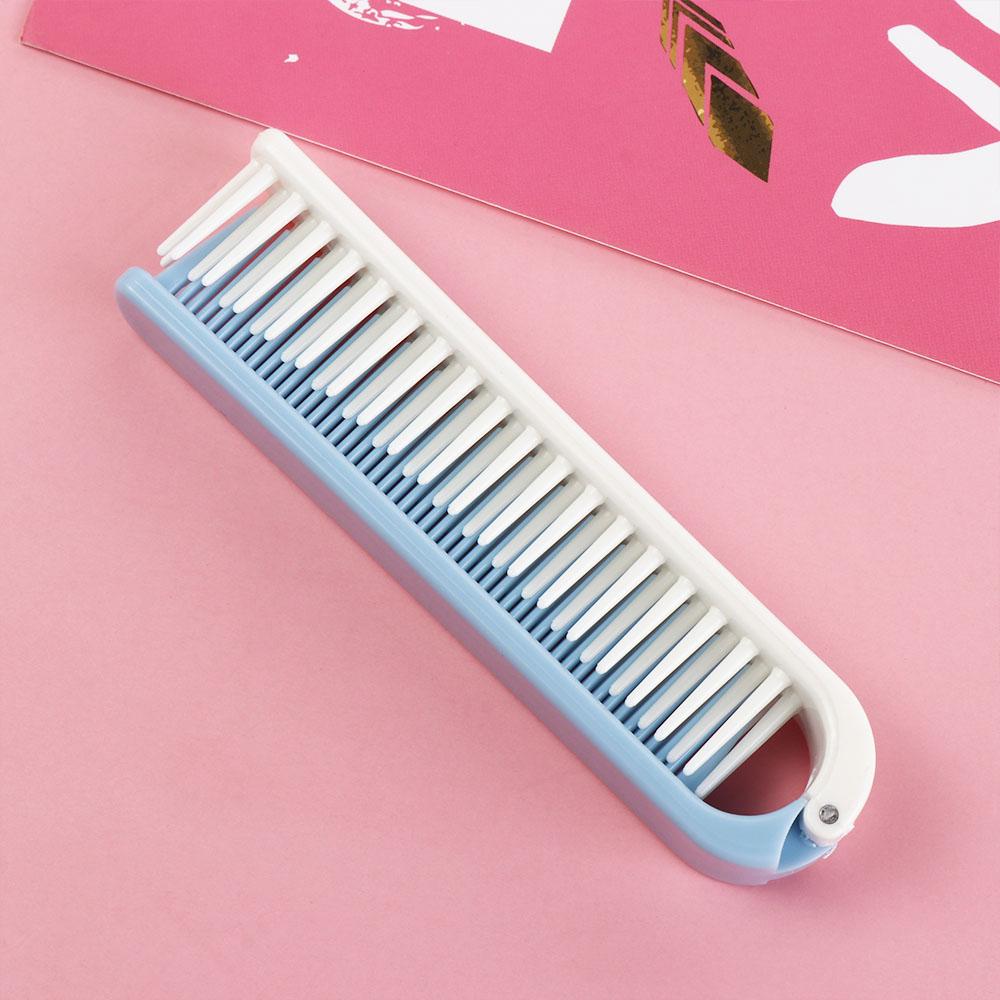 Portable Travel Hair Brush Hair Care Foldable Comb Easy Use 2 in 1 Folding Comb  Home