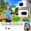 WiFi/4G Dual-Network Panoramic Night Vision HD Outdoor Security Camera