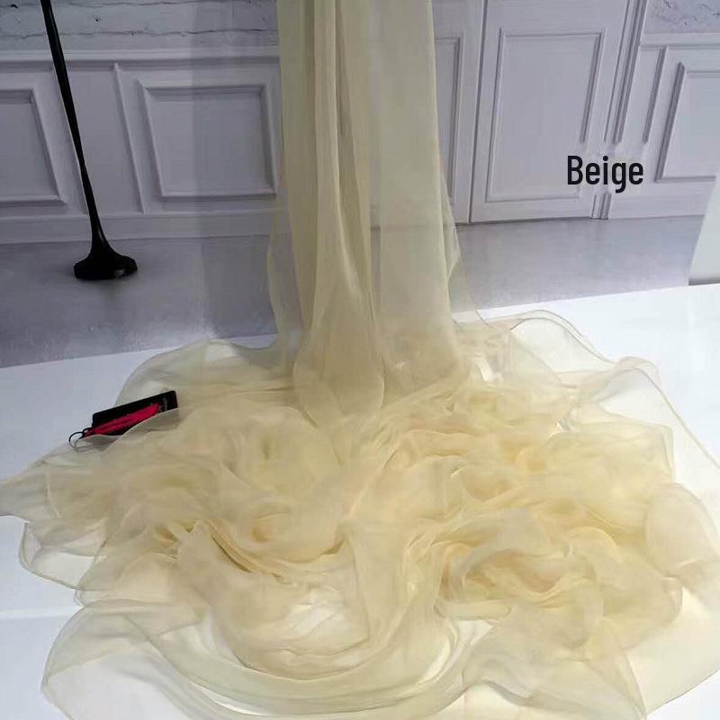 Ultra-thin Ice Silk Women's Scarf: Solid Color, Sunscreen, Beach-Friendly, Popular Style, One-Piece