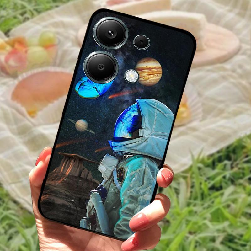 Чехол для Poco M6 Pro 4G Чехол Poco M6 4G Силиконовый Мягкий Мраморный Бампер Coque для Xiaomi Poco F6 Redmi Turbo 3 5G Защитные Fundas