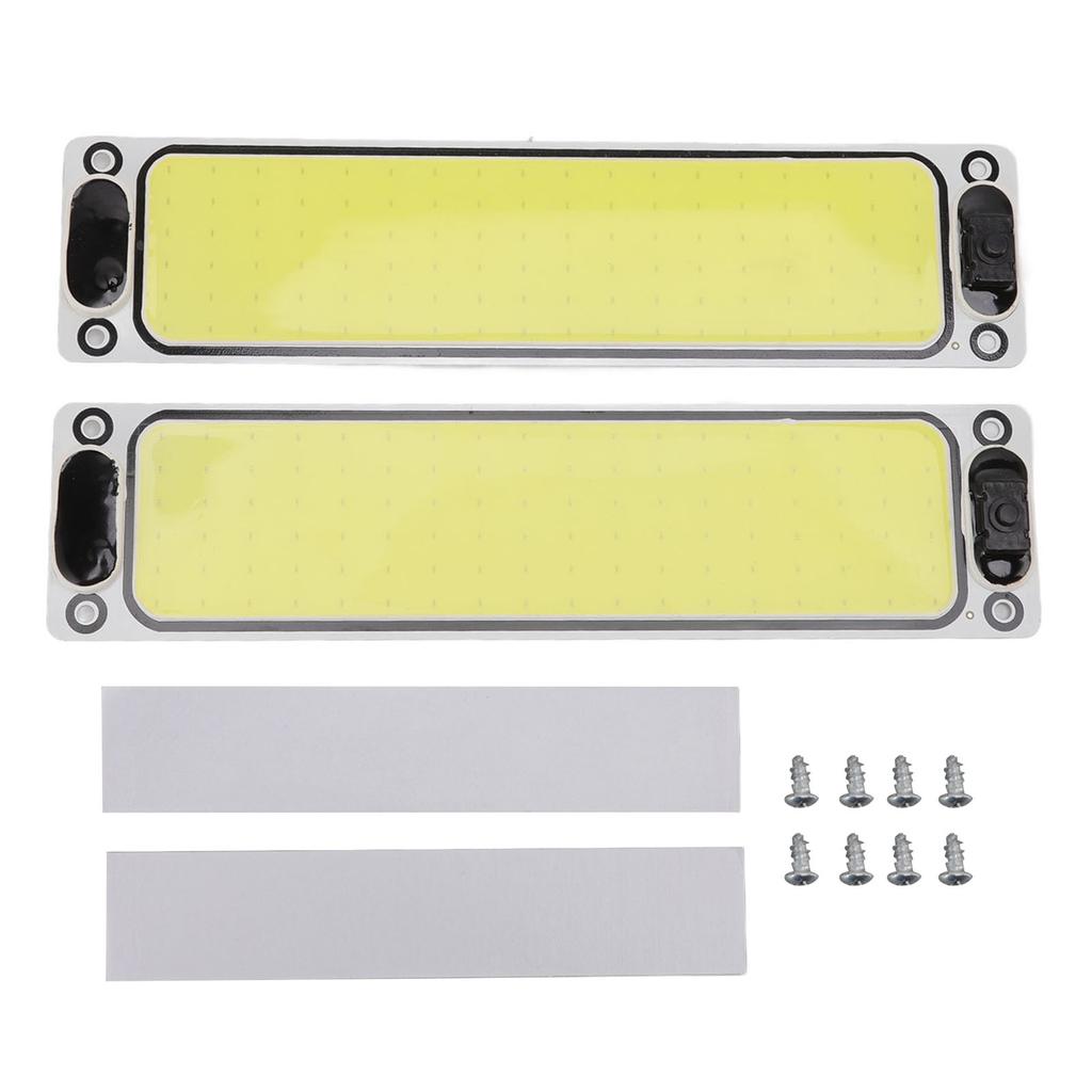 2 шт. Автомобильный внутренний свет для чтения 108COBs 32 Вт 600 лм 6000 К Светодиодная панель Купольный свет IP54 Автомобильный потолочный