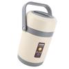 Thermal Cooker Pot Stainless Steel Mini Portable Constant Temperature Heat Preservation Lifting Pot Beige