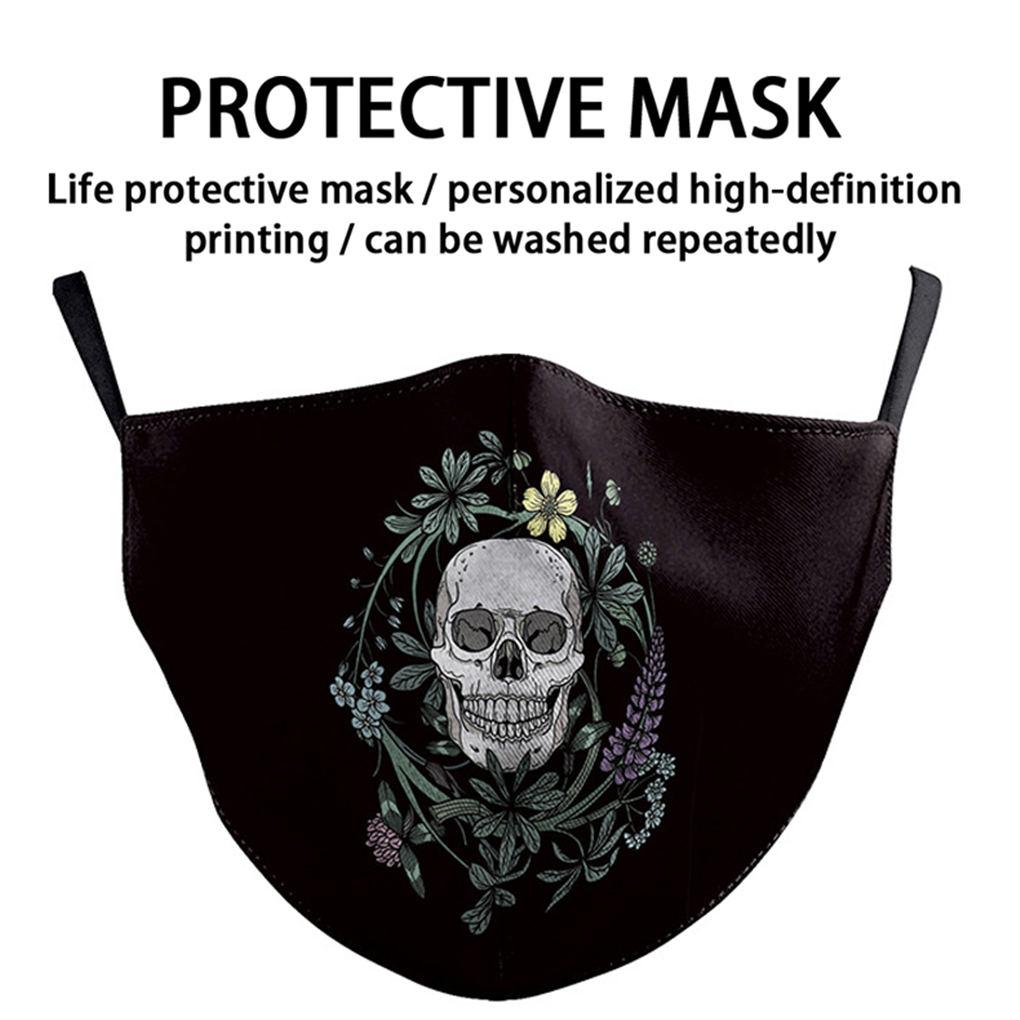 Маска для взрослых с цифровой печатью, пылезащитная, противотуманная, защитная маска для рта, унисекс, защитная маска для лица B178-089