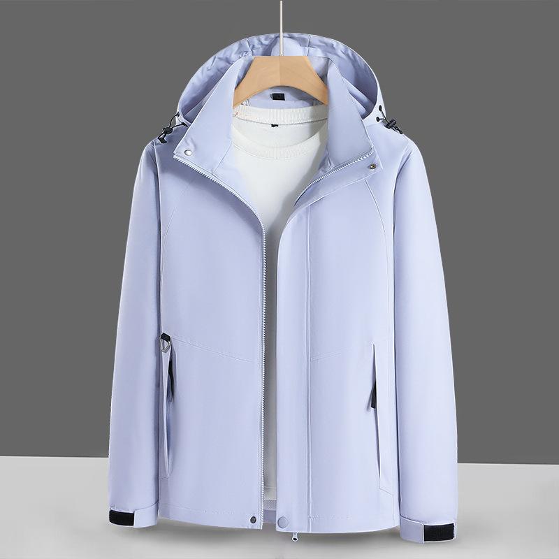 Outdoor Men's New Spring and Autumn Men's and Women's Casual Hooded Windbreakers Couple's Mountaineering Jackets Sports Trend
