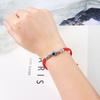 Fashion Retro Tortoise Braided Flower Woven Hand Rope Lucky Bracelet For Women Demon Eye Bracelet