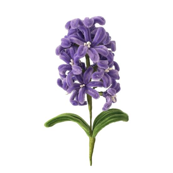 Готовый Синельный Цветок Гиацинт Ручной Работы Искусственный Цветок Поделка для Дня Святого Валентина Свадьбы Гостиной Домашнего Настольного Декора