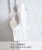 Yamazaki Jitsugyo (Yamazaki) Two-Way Balcony Slipper Rack with Tray White Body Approximately W25 X D6.5 X H15cm (Does Not Include Film Hook) Tower