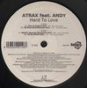 12-дюймовая пластинка ATRAX, ANDY GILBERT - Hard To Love BNG0708 Bang Record 2008 Италия Танцевальная и Электронная Б/У