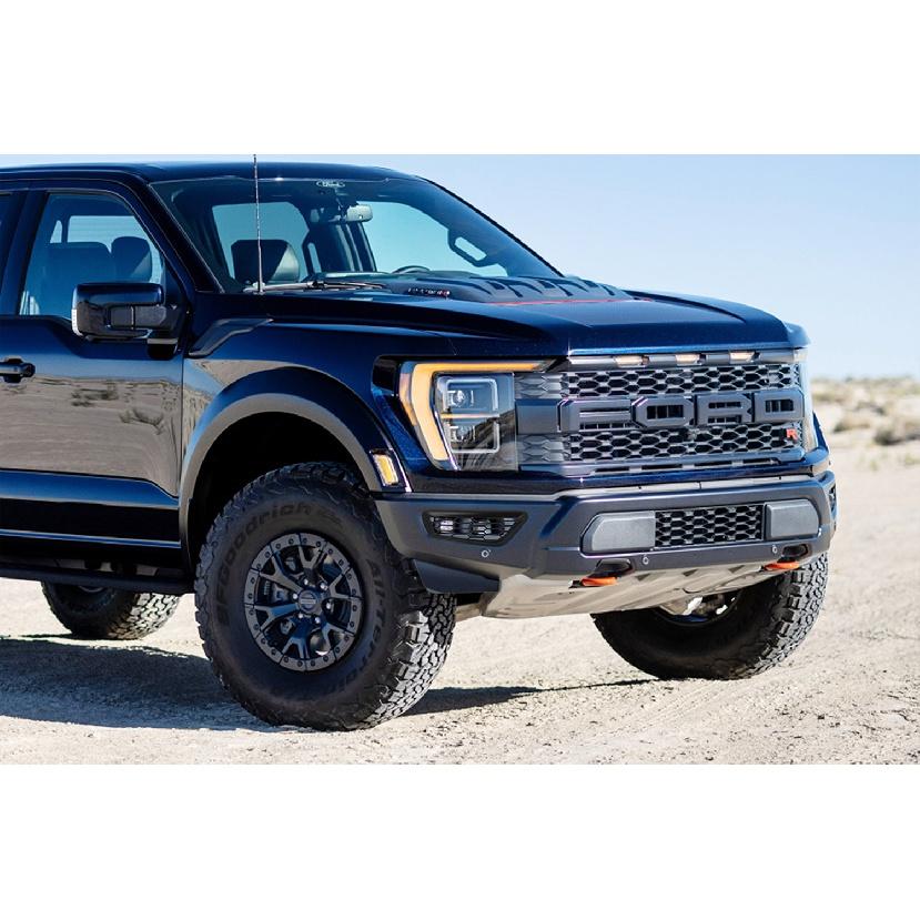 Декоративная накладка на передний бампер автомобиля, рамка противотуманных фар для Ford F150 Raptor 2022 2023, внешние аксессуары, черный ABS