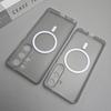 Для Magsafe Матовое Мягкое ТПУ Чехол для Samsung Galaxy S24 S25 S26 Ultra S23 Plus Магнитная Беспроводная Зарядка Тонкий Тонкий Чехол