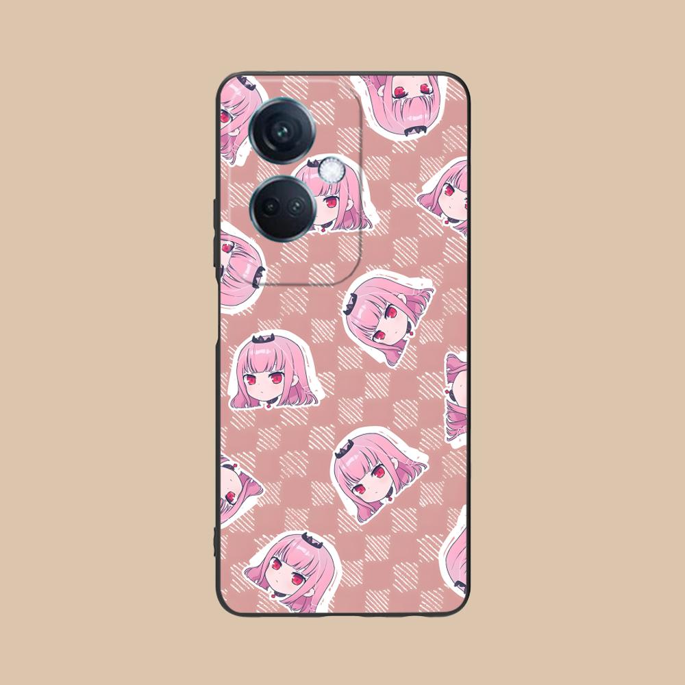 Матовый чехол для мобильного телефона из ТПУ с принтом Holo Mori Calliope для OPPO Reno 14 13 12 11 10 9 8 7 6 5 F T Pro 5G Цветная защитная крышка