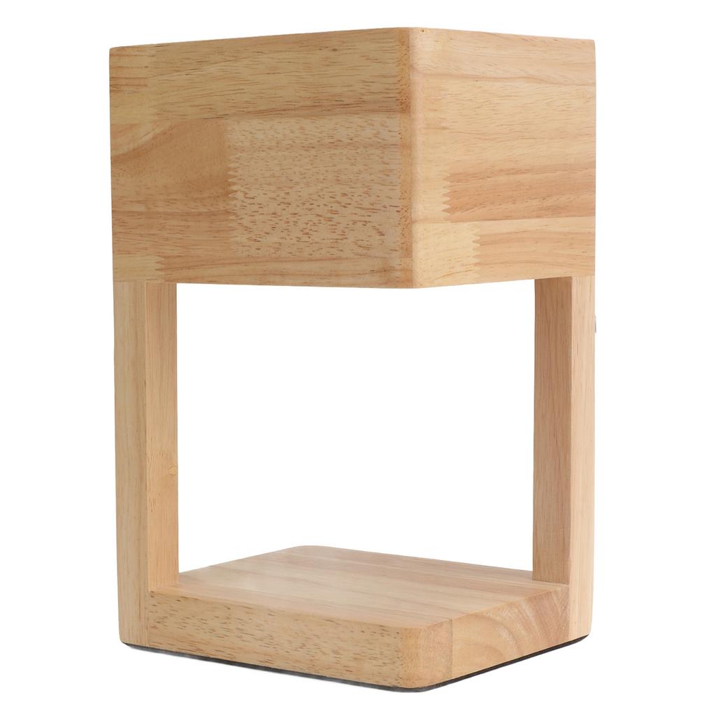 Деревянная лампа-свеча с регулируемой яркостью, грелка для спальни, прикроватная лампа