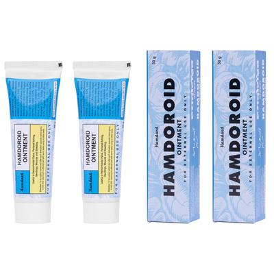 Мазь Хамдороид 50 г Упаковка из 2 шт. Натуральное травяное средство для облегчения боли и отека при геморрое