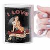 [A2184] - Black Ceramic Mug 'I Love Rock N Roll' (1951) - 95x80mm