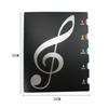 Flexible Stave Storage Holder 20Pages Music Clip Folder High-quality Music Score Folder