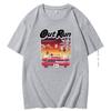 Fashion Cotton Tshirt 90s Vintage Out Run Graphic T Shirts Old School Japan Arcade Tops Hombre Video Game Outrun Mens Clothes