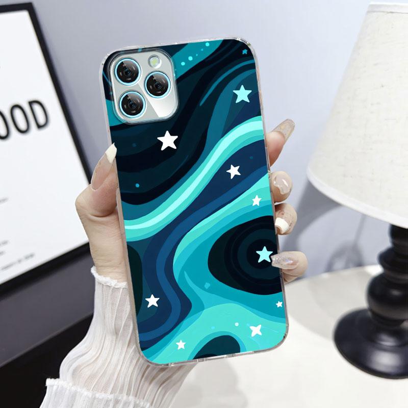 For Blackview A95 A100 A200 Pro A85 Case Protective Cover For Blackview A80S Marble Clear Soft Silicone Phone Case Cat Fundas