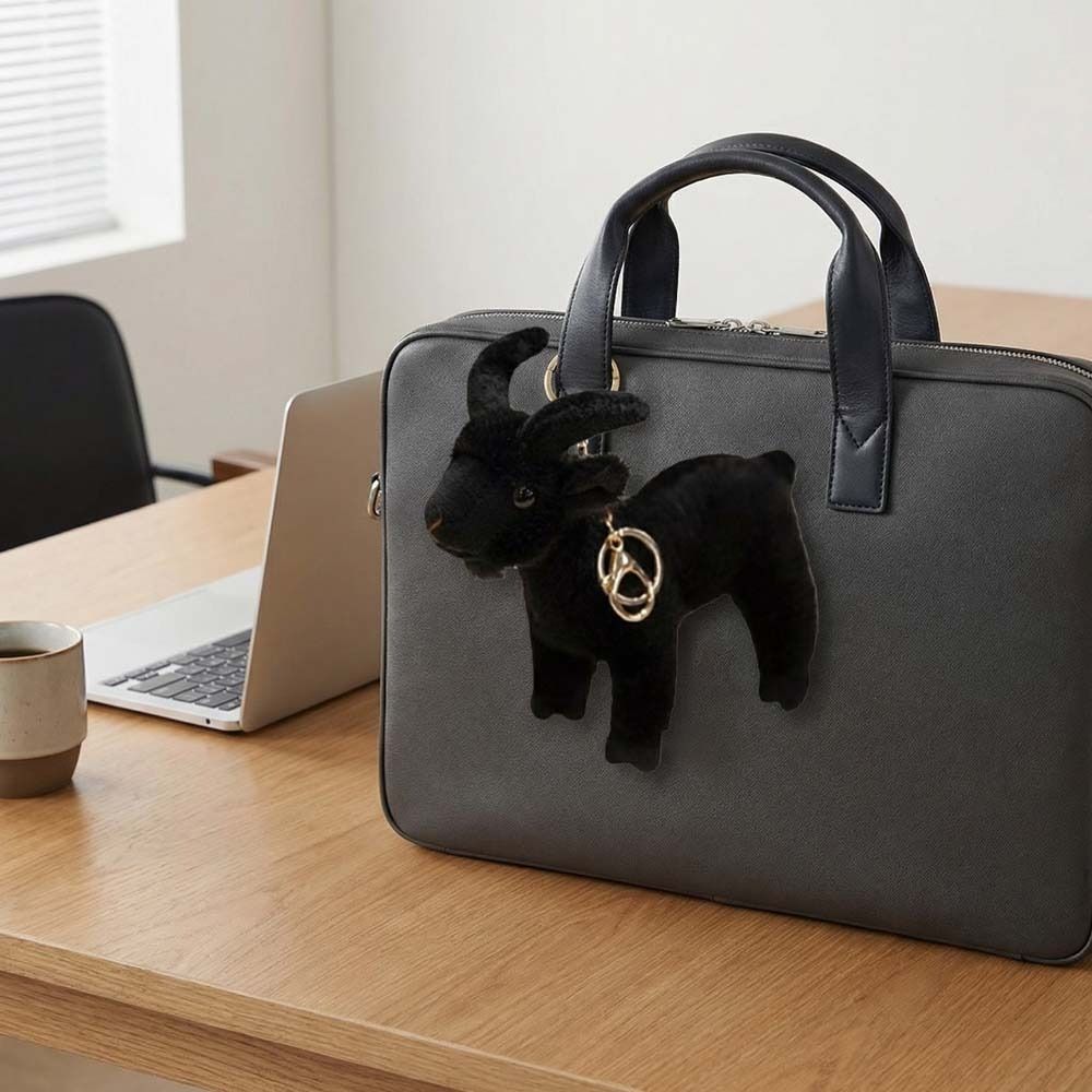 Милый Мини Реалистичный Подвеска Коза Мягкая Набивная Коза Плюшевая Кукла Крутой Брелок