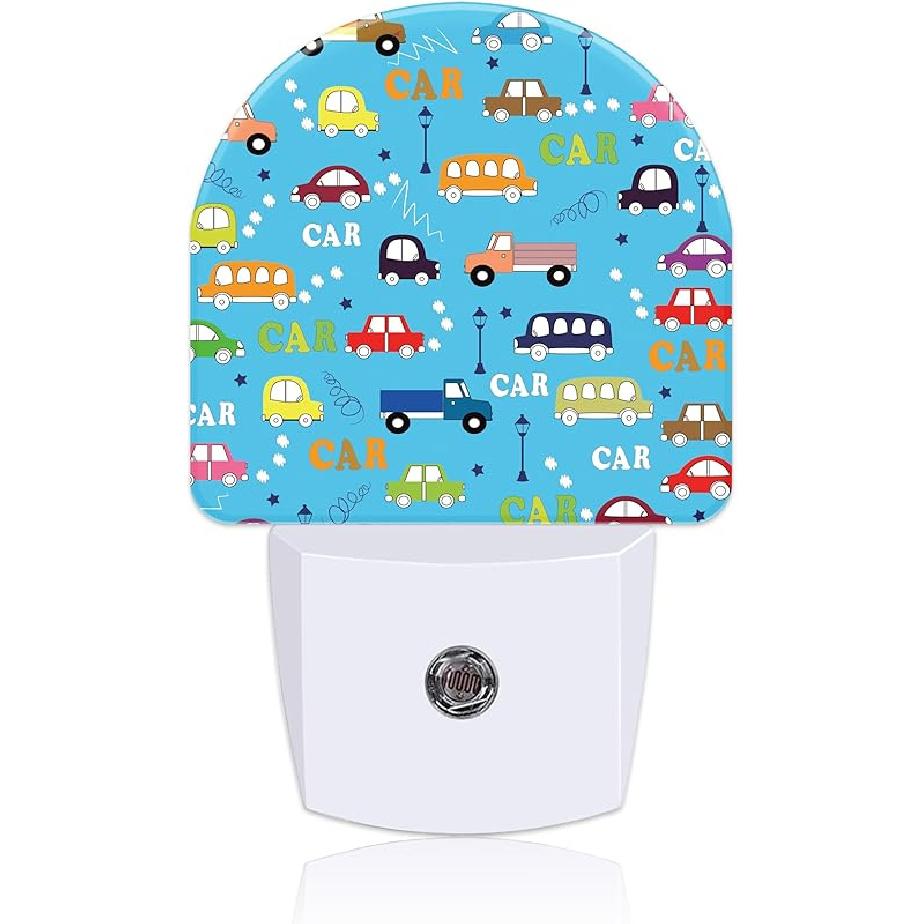 Watercolor Christmas Tree Night Light for Kids, LED Night Light Plug into Wall with Dusk to Dawn Sensor for Girls Boys Women Men Room Decor, Hallway,
