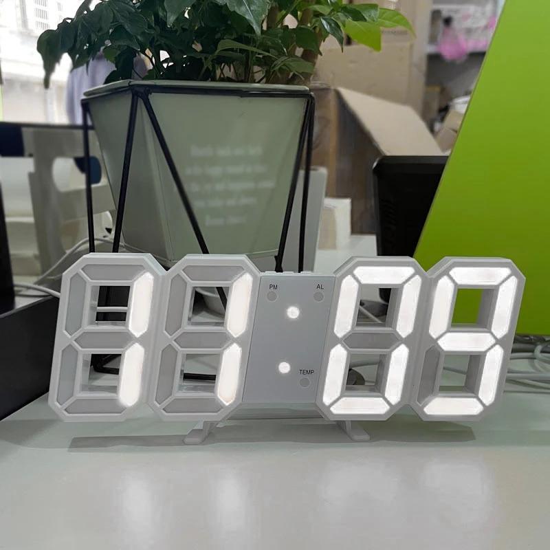 Настольные 3D LED цифровые часы для кемпинга на открытом воздухе, светящиеся модные часы, многофункциональные креативные электронные часы с USB-подключением