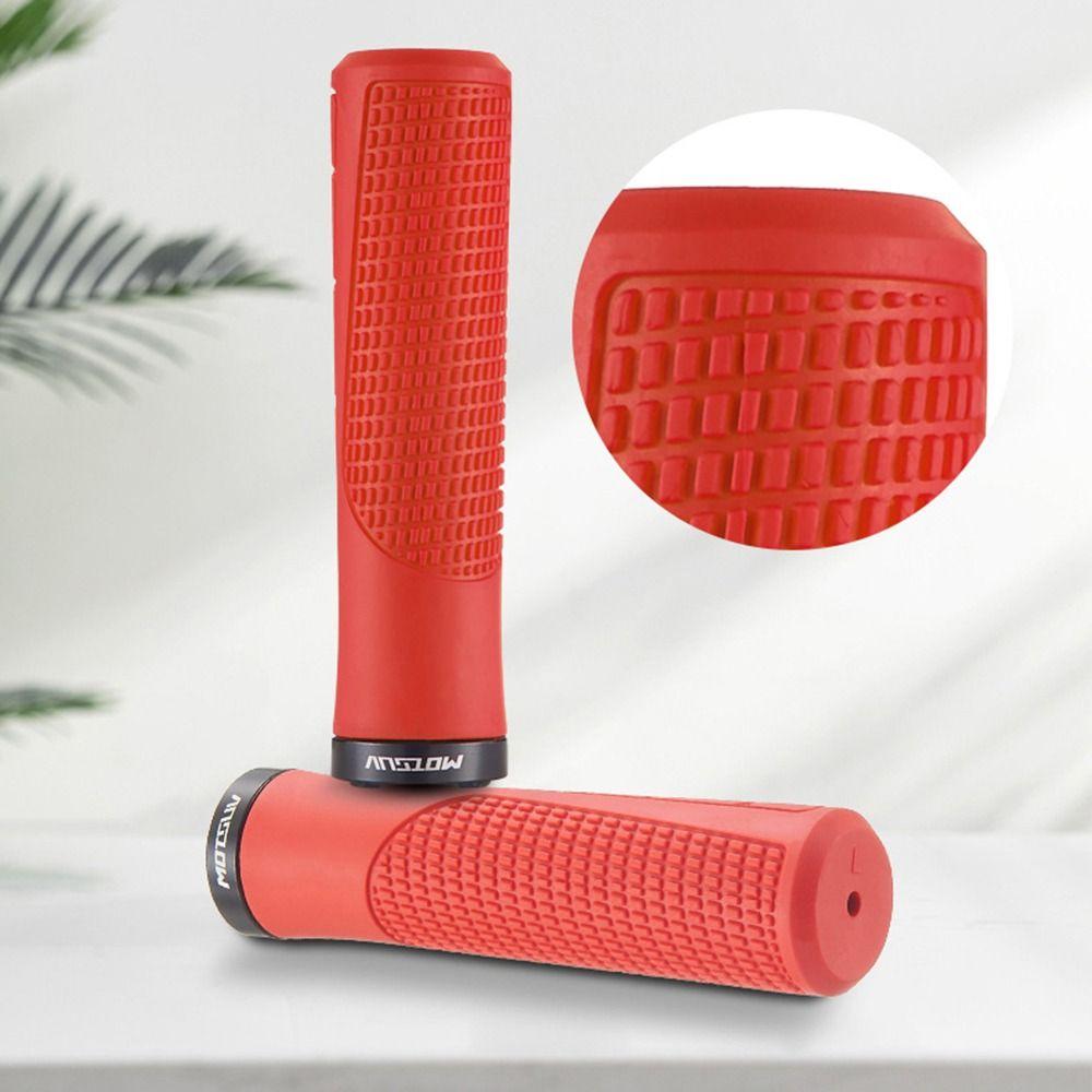 Резиновые алюминиевые ручки для велосипеда, противоскользящие ручки для велосипеда, руль для горного велосипеда, шоссейного велосипеда