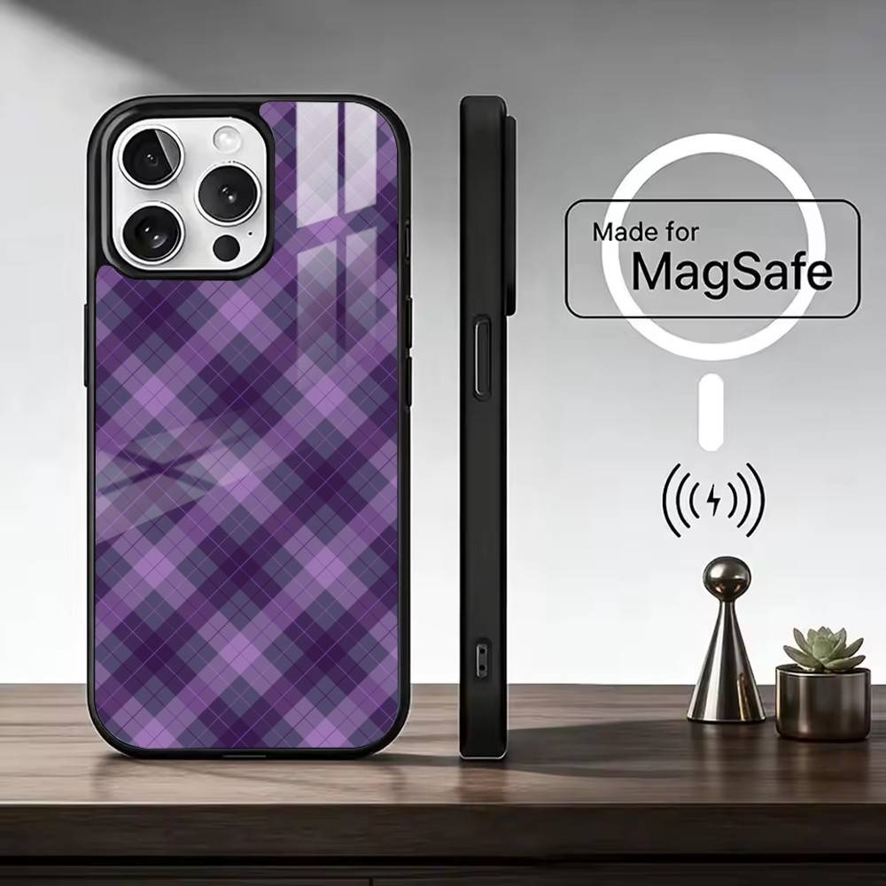 C-Clan Stewart Dress Tartan Phone Case For iPhone17,16,15,14,13,12,11 Plus,Pro Max Magnetic For Magsafe Wireless Charging