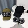 Vintage Baseball Cap With Sunglasses Washed Cap New Dad Hat  Summer