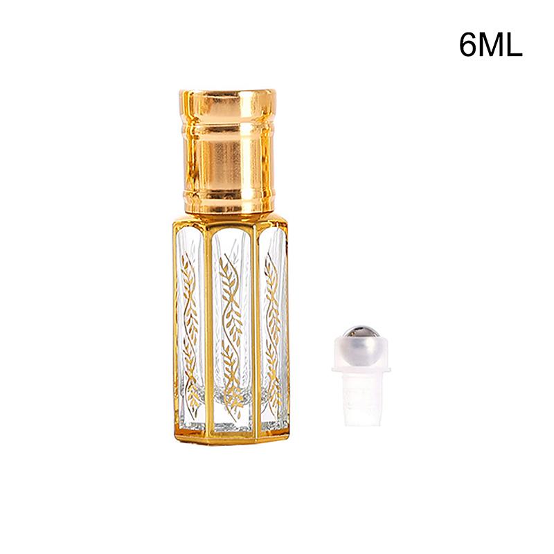 Luxury Essential Oil Roller Glass Bottle Refillable Perfume Bottle Glass Roll-On Essential Oil Bottle Cosmetics Container