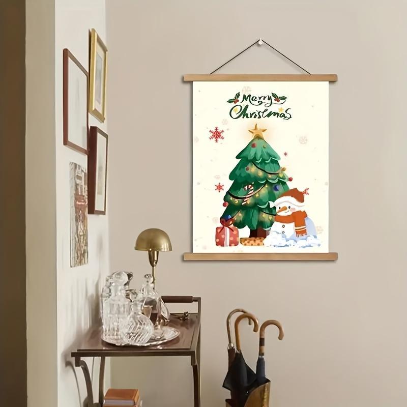 1pc Poster Frame, Magnetic Photo Frame for Photo Calligraphy Display Painting, Scroll Photo Frame, Canvas Creative Oil Painting Mural Art Decoration