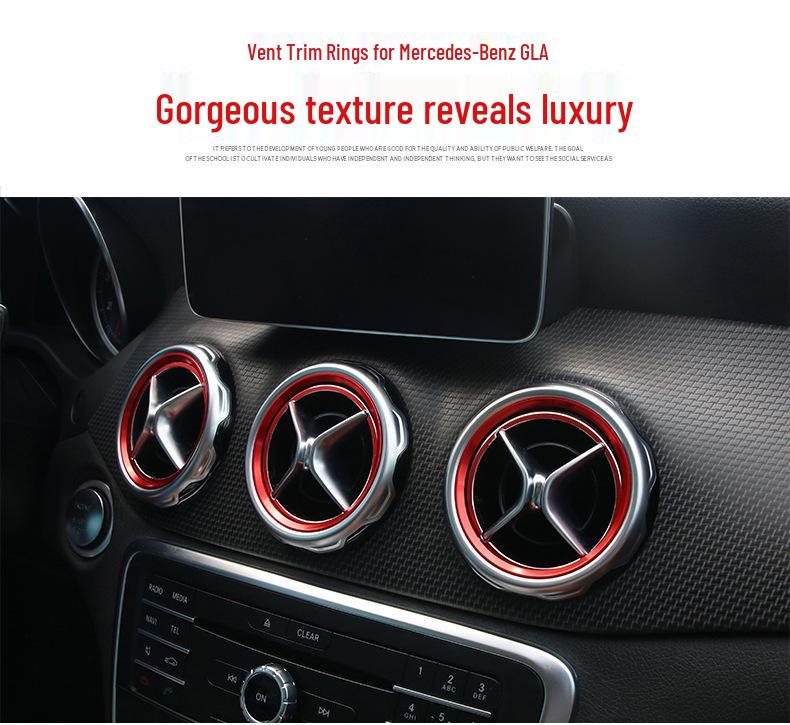 Декоративное кольцо вентиляционного отверстия для Mercedes-Benz C-Class, GLC, GLA, CLA, A, B-Class