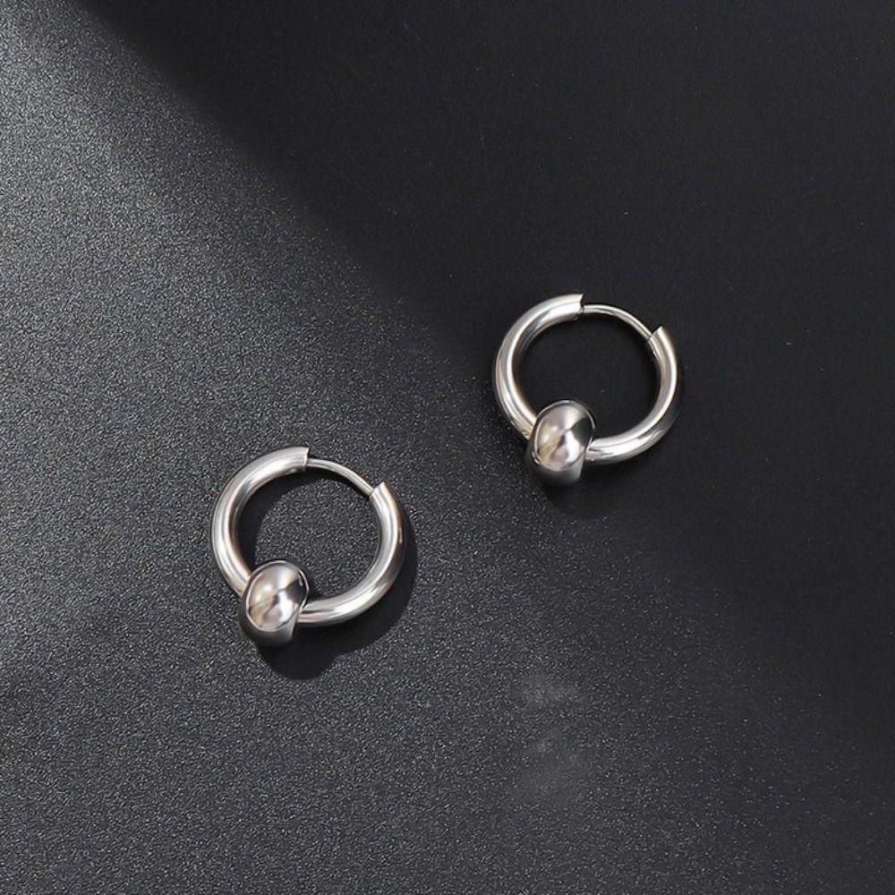 Шарм Хип-Хоп Уличный Стиль Серьги из Нержавеющей Стали Мужские Украшения Серьги-Кольца Корейские Пусеты