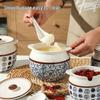 MENGTING Керамический универсальный горшок с крышкой и ложкой