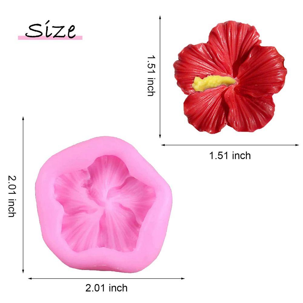 Sugarcraft Cake Decorations Fondant Tool Chocolate Mold Hibiscus Mould Gummy Molds Flower Mold