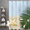 Занавеска для душа Ocean Shell Starfish Palm Leaf, Декоративная занавеска для ванной комнаты, Водонепроницаемая занавеска для душа с крючками