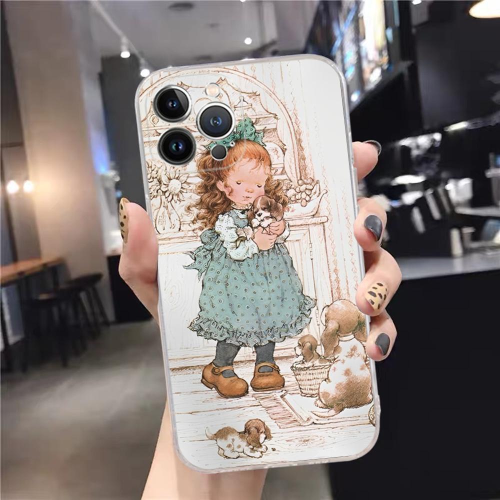 Сара Кей Девочки милый чехол для телефона для iPhone 15 14 11 12 13 Mini Pro XS Max Cover 6 7 8 Plus X XR SE 2020 Funda Shell