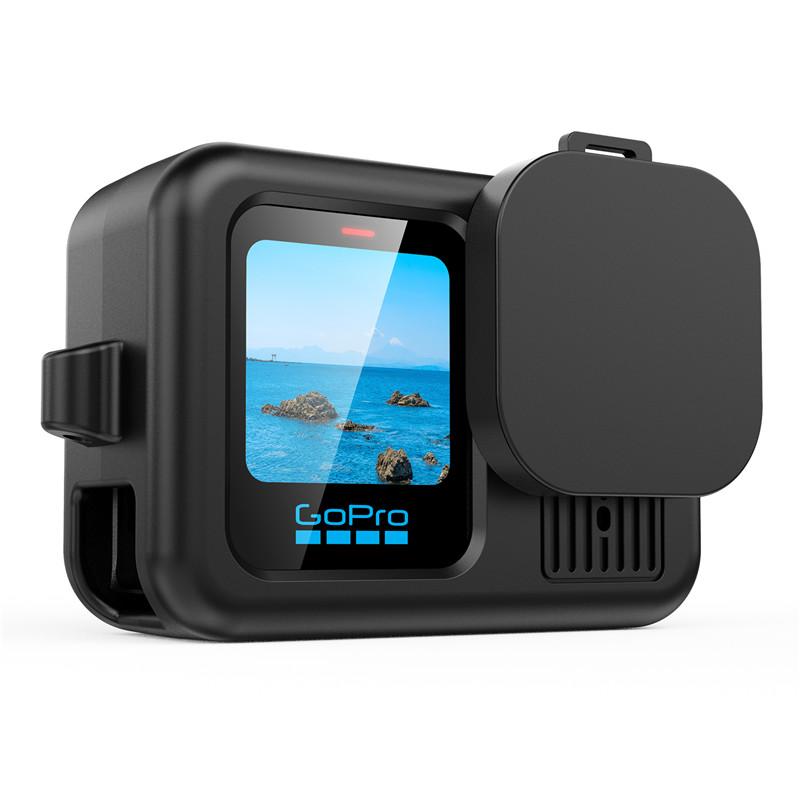 For Gopro Hero 13 Black Accessories Case Protective Housing Shell Protector Rubber Silicone + Lens Cap Strap For Go pro Hero13