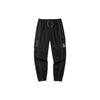 Solid Color Pocket Decorated Drawstring Sweatpants Men Bottoms Black 952221501-2