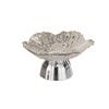 Large Capacity Pedestal Fruit Bowl Transparent Petal Design Snack Display Tray  Counter-top