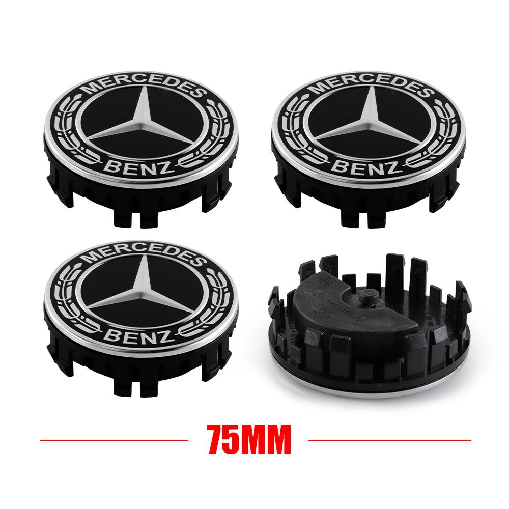 75mm Wheel Center Cover Stickers Hub Cap Accessories For Mercedes Benz W212 W213 W214 W210 GLK GLS W203 W204 W211 AMG CLS ML C36