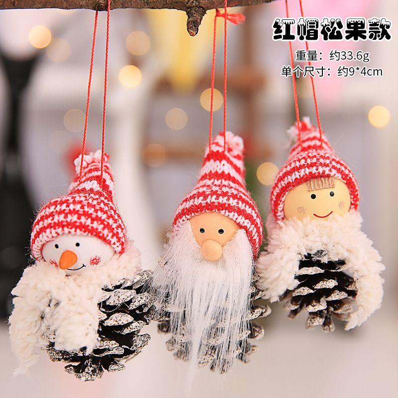 Stunning Three-piece Set Doll Gift For Classic Christmas Decorations