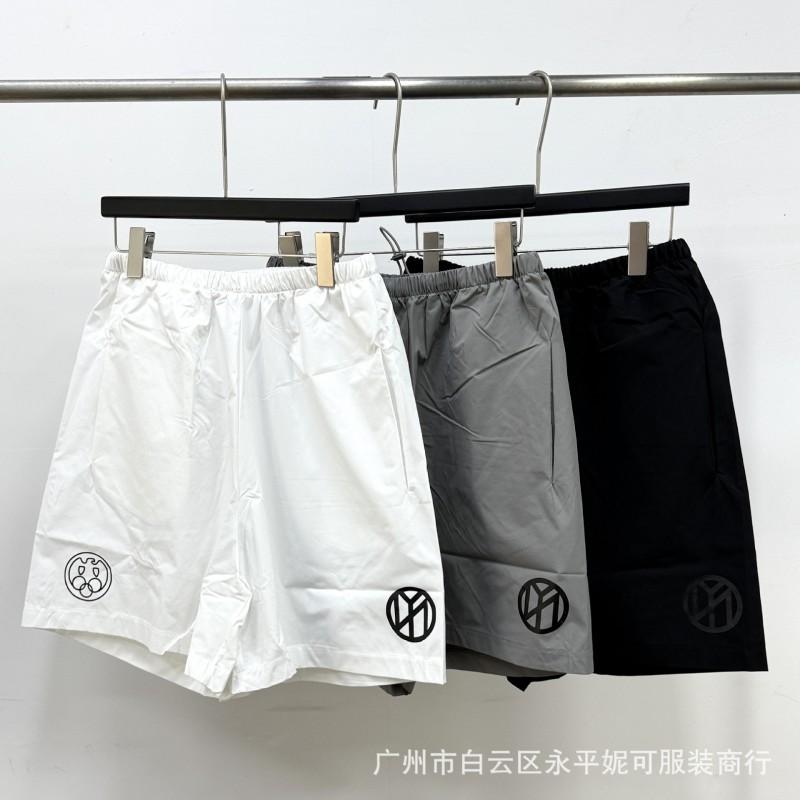 Mens Nylon Cargo Shorts Streetwear Wide Leg Sport Casual