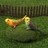 Simulation Parakeet Miniature Landscape Ornament Artificial Bird Model Props