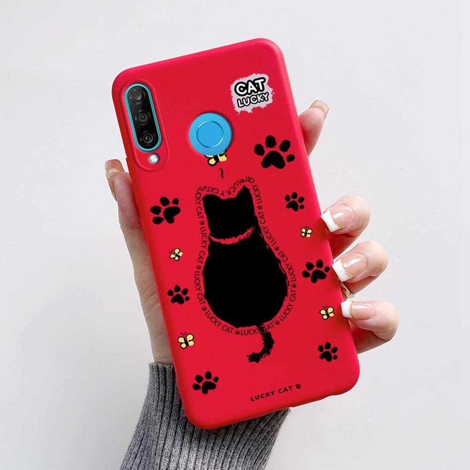 Чехол для Huawei P30 Lite Милый Мультяшный Медведь Лягушка Мягкий Матовый Силиконовый Чехлы для Телефона Для Huawei P30 P30Lite P30Pro P 30 Lite Pro Чехол