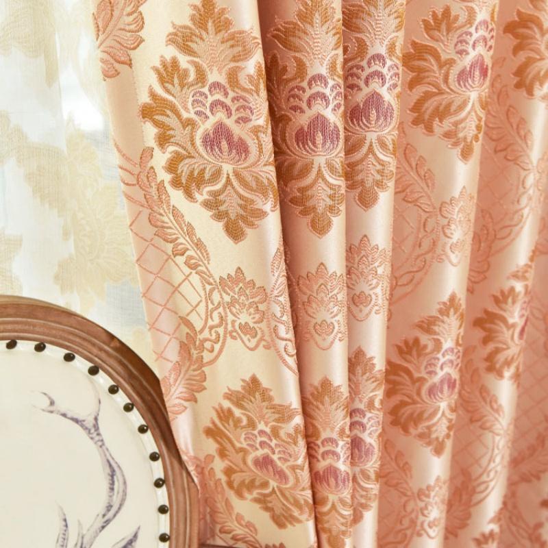 Роскошные Современные Жаккардовые Светонепроницаемые Шторы - Высокоточное Тканое Полотно с Термоизоляцией, Портьеры для Окон, Домашний Декор