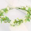 2 шт. свадебный зеленый венок из листьев в стиле бохо, цветочная повязка на голову, реквизит для фотосъемки, свадебный ореол для девочки-цветочницы, реквизит для фотосъемки беременных